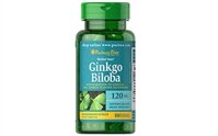 Viên uống tăng cường trí nhớ Ginkgo Biloba 120 mg Puritan's Pride, hộp 100 viên