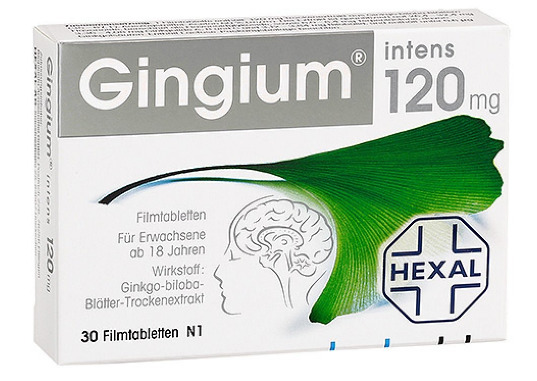 Viên uống tăng tuần hoàn máu não Gingium 120mg