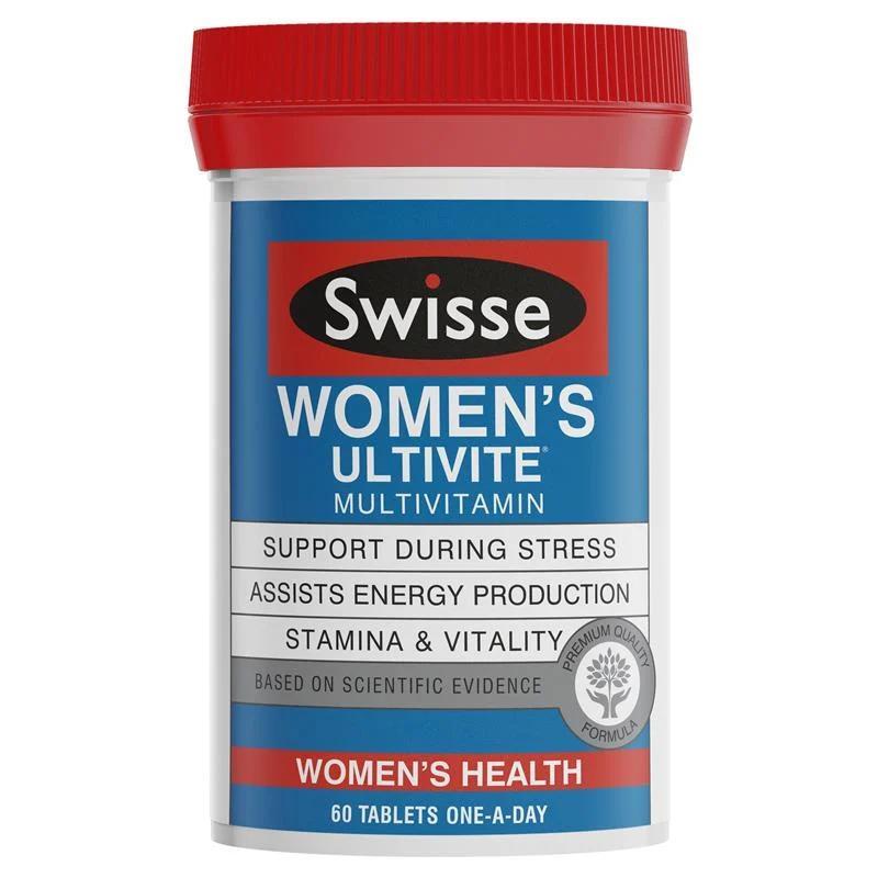 Viên uống vitamin tổng hợp cho nữ Swisse Women's Ultivite Multivitamin 60 viên