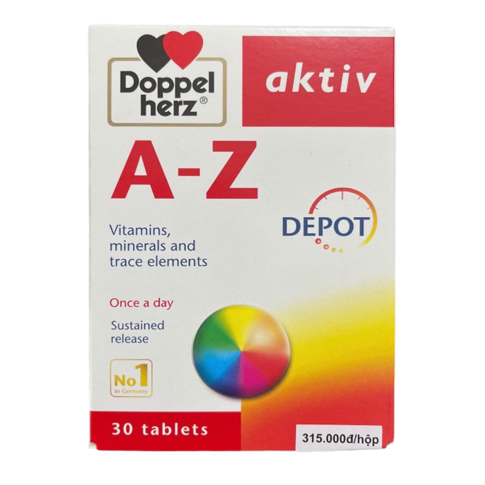 Viên uống Vitamin tổng hợp Doppelherz Aktiv A-Z Depot 30 viên
