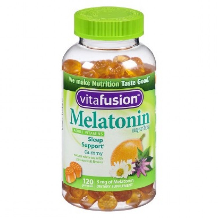 Vitafusion Melatonin – kẹo dẻo hỗ trợ điều trị mất ngủ hiệu quả, chống stress, 120 viên
