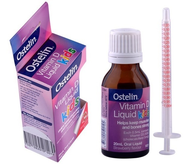 Vitamin D dạng nước cho trẻ em Ostelin Vitamin D Kids Liquid 20ml