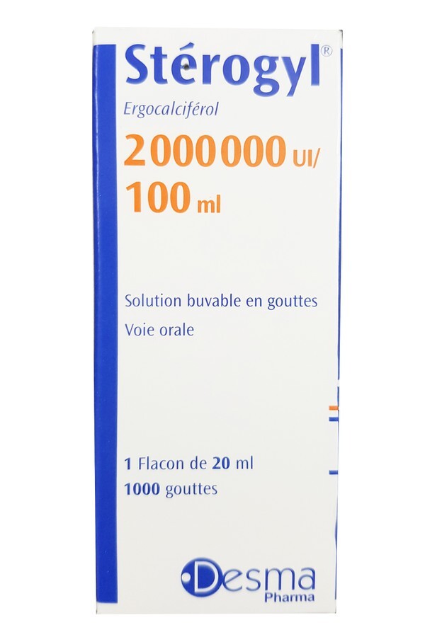 Vitamin D Sterogyl 100ml cho bé từ 0-18 tháng của Pháp - chống còi xương cho bé