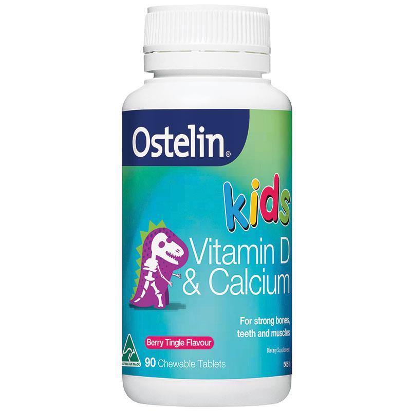 Vitamin D và Calcium Ostelin Kids cho bé từ 2-13 tuổi của Úc 50 viên