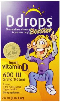 Vitamin D3 Ddrops Booster 600iu của Mỹ cho xương chắc khỏe