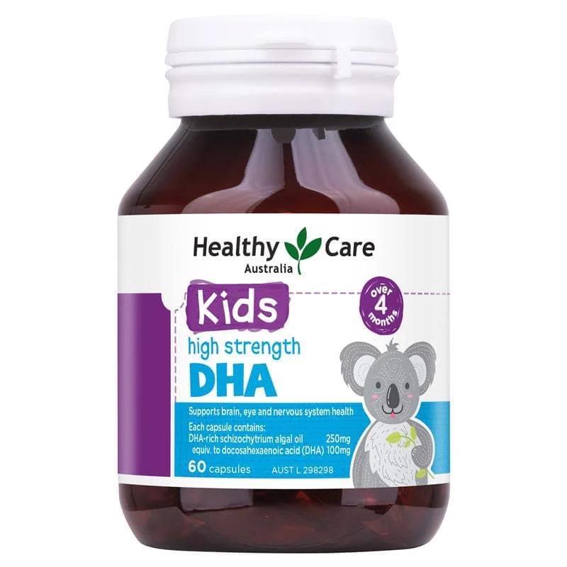 Vitamin Healthy Care Kids High DHA - 60 viên, cho trẻ từ 4 tháng tuổi