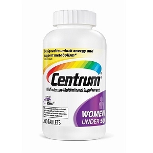 Vitamin tổng hợp cho phụ nữ Centrum Women - dưới 50 tuổi, hộp 200 viên