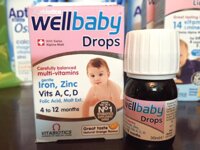 Vitamin tổng hợp dạng giọt cho bé từ 4-12 tháng Wellbaby Drops