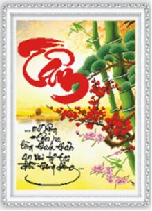 Tranh đính đá H932 - Tâm