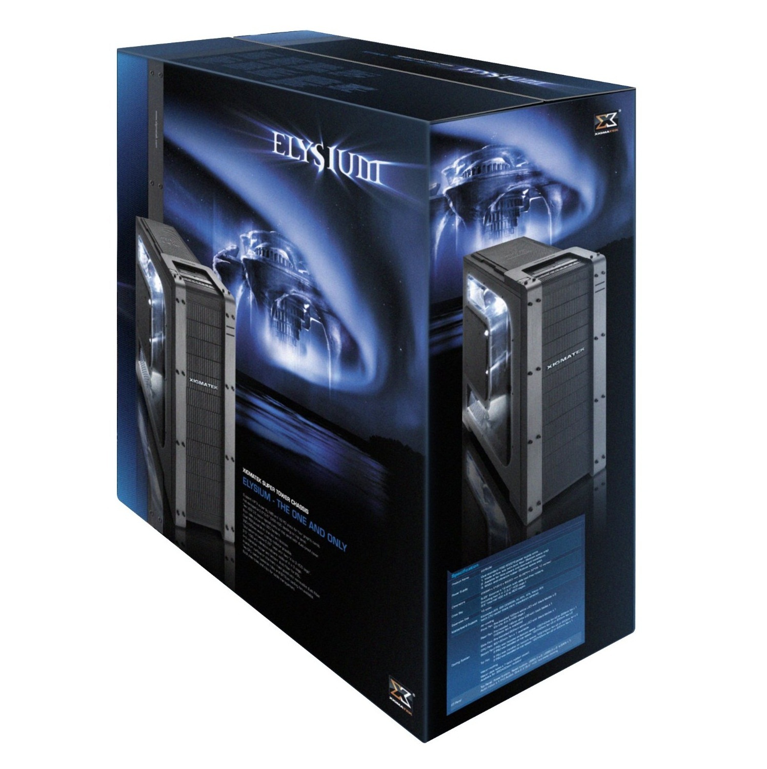 Vỏ máy tính Xigmatek Full ATX Elysium Black window - Đen