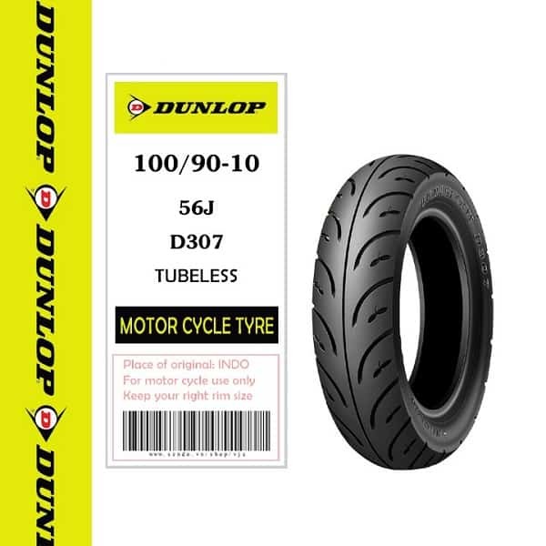 Vỏ xe Dunlop 100/90-10 D307
