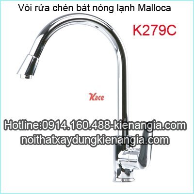 Vòi rửa bát nóng lạnh Malloca K279C (K 279C)