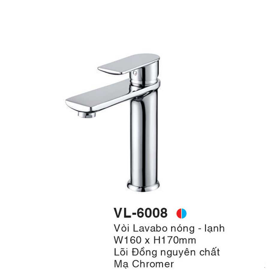 Vòi lavabo nóng lạnh Euroto VL-6008