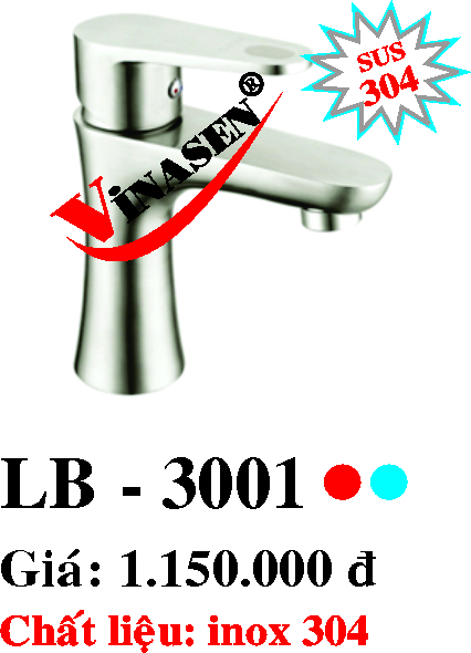 Vòi Lavabo Nóng Lạnh LB-3001