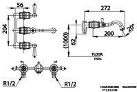 Vòi rửa mặt lavabo COTTO CT2222C42