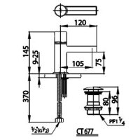 Vòi rửa mặt lavabo COTTO CT2061