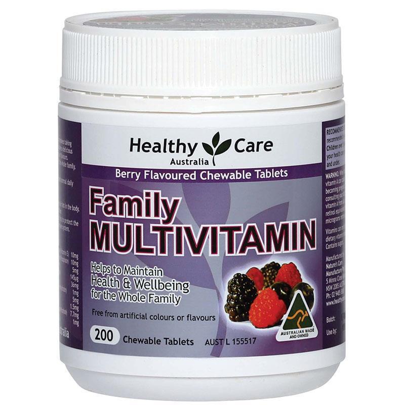 Vitamin tổng hợp cho gia đình Healthy care Family multivitamin 200 viê...