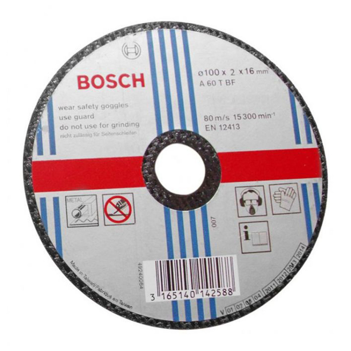 Đá cắt sắt Bosch 2608600266 100x1.2x16 mm 