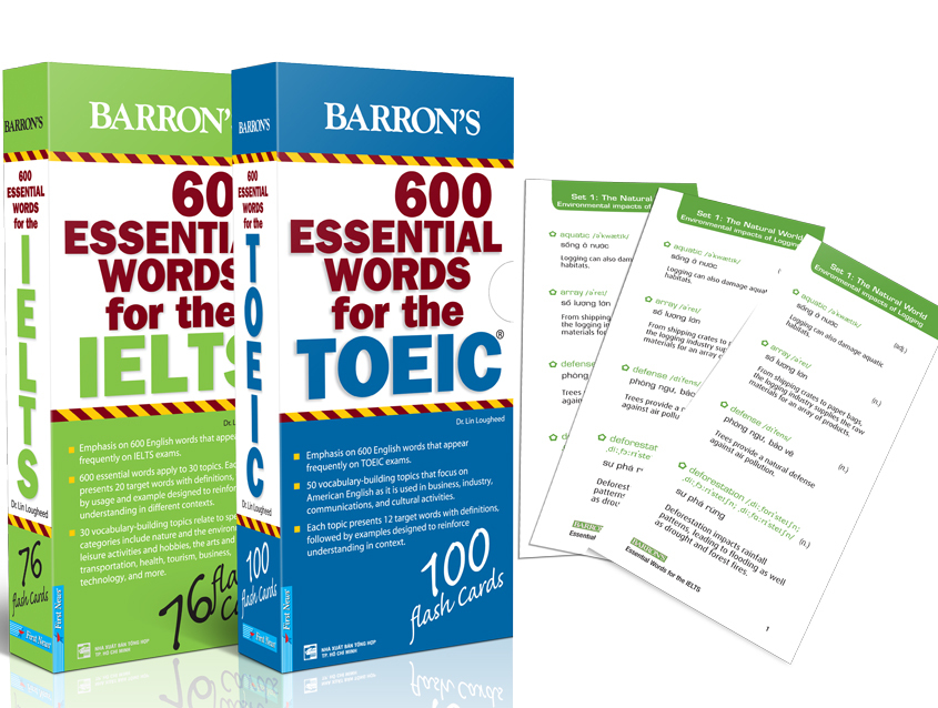 Bộ Flashcard 600 Essential Words For The TOEIC, IELTS 