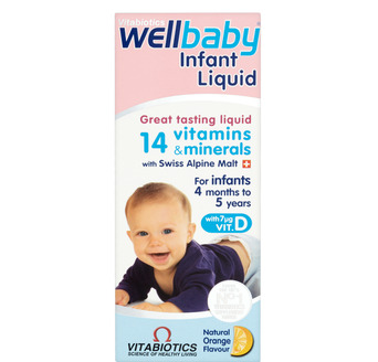 WellBaby Infant Liquid 150ml 4M+ Anh (Vitamin, Thuốc Bổ Tổng Hợp Vitabiotics)