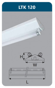 Đèn công nghiệp sơn tĩnh điện Duhal LTK120 