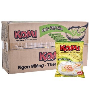 Thùng 50 gói Cháo Komi Thịt Bằm 50gr 