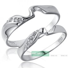 Nhẫn đôi Bạc Hiểu Minh NC230 - Mãi mãi bên em