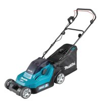 Xe cắt cỏ đẩy dùng pin Makita DLM382CM2 36V (Sạc 2 cổng(DC18SH), 2 pin 4.0Ah(BL1840B))