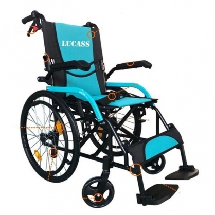 Xe lăn nhôm du lịch cao cấp Lucass X-303