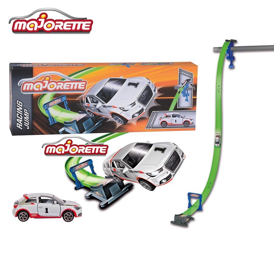 Xe mô hình Majorette Racing Jump + Car