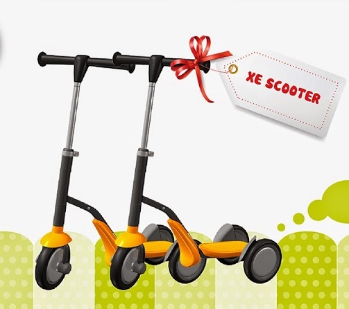 Xe Scooter 2 trong 1