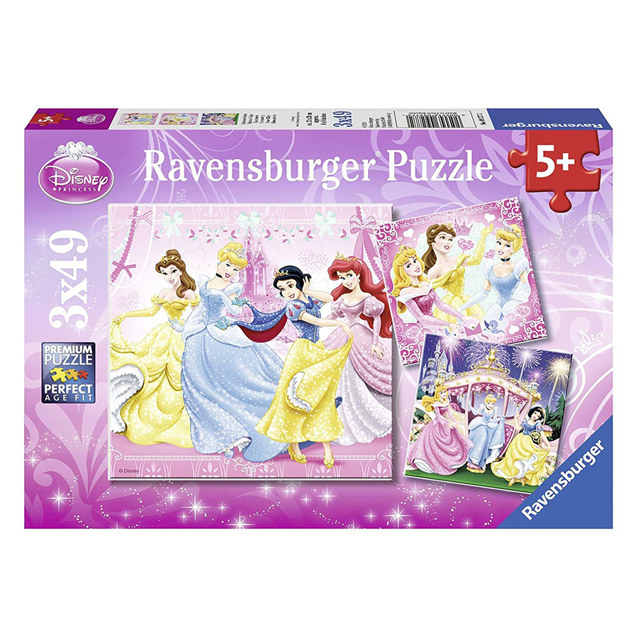 Xếp Hình Puzzle Dpr Snow White 3 Bộ 49 Mảnh Ravensburger RV09277 2