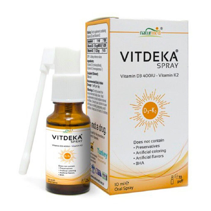 Xịt bổ sung Vitamin D và K2 Vitdeka Spray 10ml