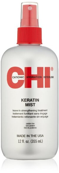 Xịt dưỡng ẩm Chi Keratin Mist Leave In Strangthening Treatment - 355ml