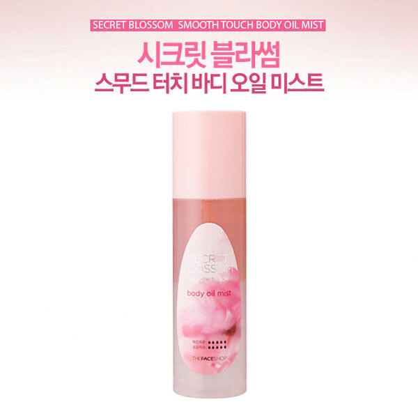 Xịt khoáng toàn thân Secret Blossom Smooth Touch body oil mist -The Face Shop