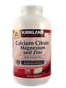 Viên uống Kirkland Calcium Citrate Magnesium and Zinc 500 viên của Mỹ ...