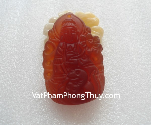 Phổ hiền bồ tát mã não đỏ 