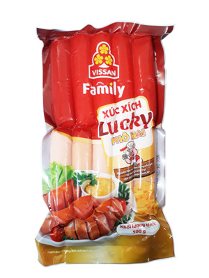 Xúc xích Lucky Vissan 500g