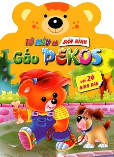 Tô Màu Và Dán Hình: Gấu Pekos 