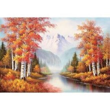 Tranh in canvas VTC LunaCV-0316 - sơn thủy hữu tình