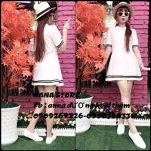 Đầm thủy thủ cổ sơ mi