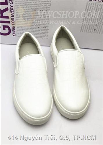 Giày slip on da cá sấu WM 329 