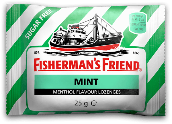 Kẹo Cay Con Tàu Fisherman's Friend Vị Bạc Hà Gói 25g 