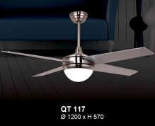 Quạt trần đèn trang trí QT-117