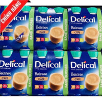 [𝗖𝗛𝗜́𝗡𝗛 𝗛𝗔̃𝗡𝗚 - 𝗥𝗘̉ 𝗩𝗢̂ Đ𝗜̣𝗖𝗛] 4 CHAI SỮA DINH DƯỠNG DELICAL 200ML VỊ CAFE - CÀ PHÊ - COFFEE