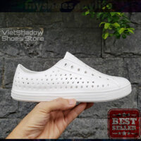 𝗠𝗬 𝗦𝗛𝗢𝗘𝗦 𝗠𝗬 𝗟𝗜𝗙𝗘 .̷ ̷  Giày nhựa đi mưa - Nhựa EVA siêu nhẹ không thấm nước - Màu trắng full