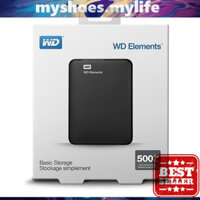 𝗠𝗬 𝗦𝗛𝗢𝗘𝗦 𝗠𝗬 𝗟𝗜𝗙𝗘 .̷ ̷  Ổ cứng di động HDD 2.5 inch Ổ Cứng Di Động WD Elements dung lượng 500GB / 1TB / 2TB