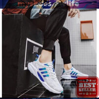 𝗠𝗬 𝗦𝗛𝗢𝗘𝗦 𝗠𝗬 𝗟𝗜𝗙𝗘 .̷ ̷ Giày thể thao nam 3 sọc mới W fashion, Giày sneakers nam đế êm, vải thoáng khí khử mù