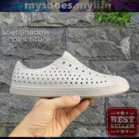 𝗠𝗬 𝗦𝗛𝗢𝗘𝗦 𝗠𝗬 𝗟𝗜𝗙𝗘 .̷ ̷  Giày nhựa đi mưa - Nhựa EVA siêu nhẹ không thấm nước - Màu xám nhạt full