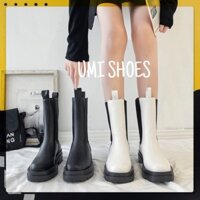 ᵀᴴᴱ ˢᴴᴼᴱˢ ᴺᴱᵂ ⬥︎ Giày bốt cao cổ nữ CHELSEA BOOT không dây da mềm thời trang phong cách cá tính hot trend kiểu mới đế ca